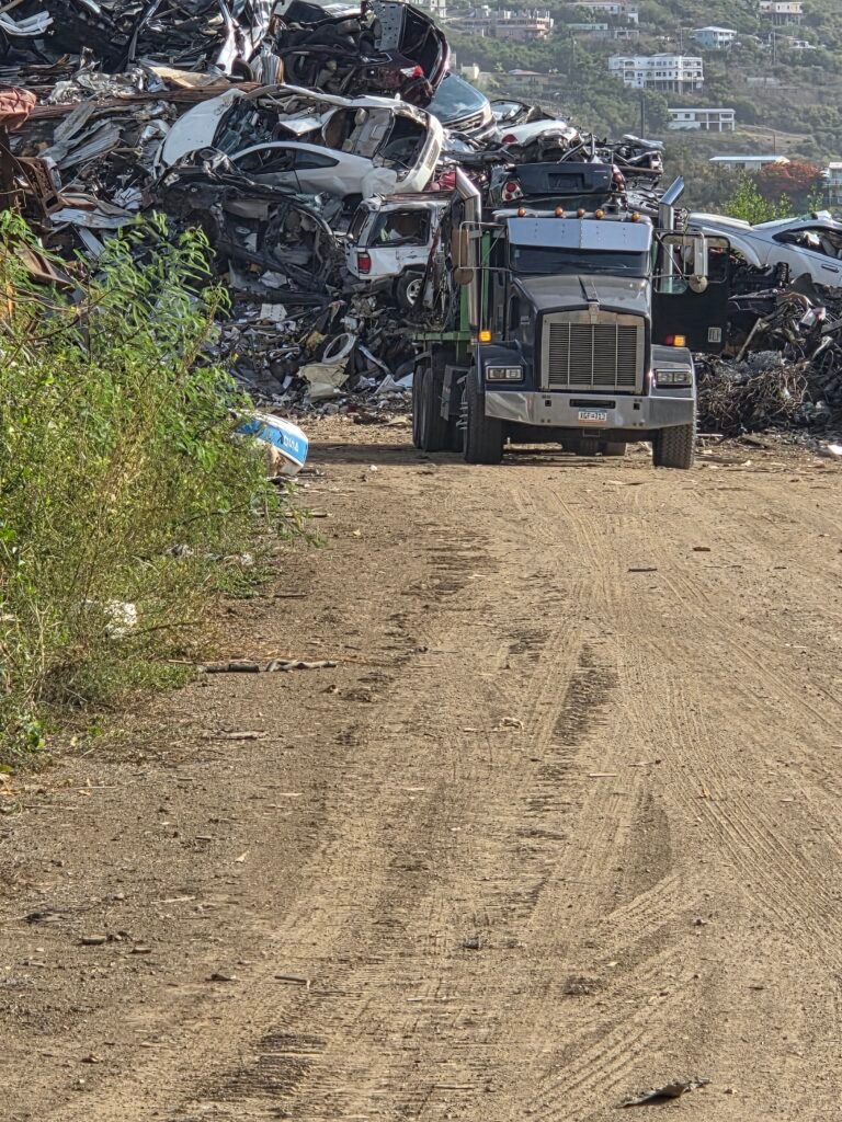 Dynamic haulers truck carrying a waste disposal materials