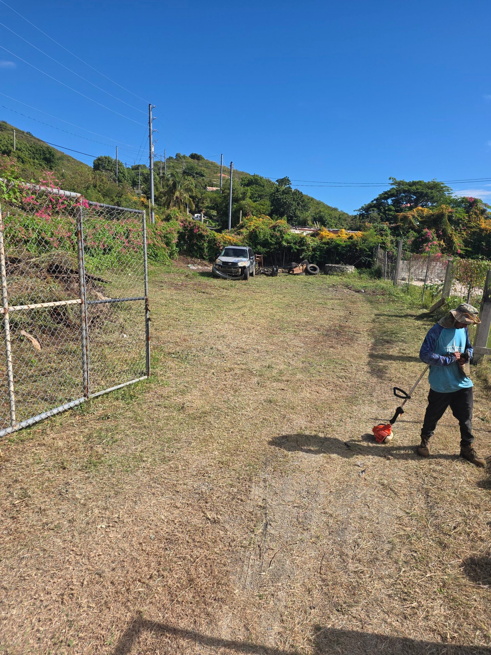 An image showin showing a land scaping workers 